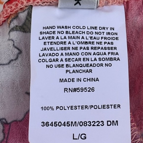 SOLD TRINA TURK NWT Women's SUNNY BLOOM Slit Pant Cover Up Multi Floral Print L - Picture 12 of 13